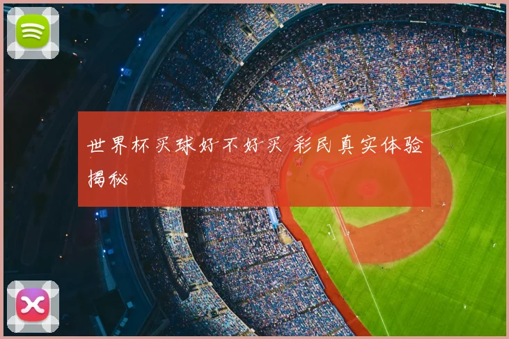 世界杯买球好不好买 彩民真实体验揭秘